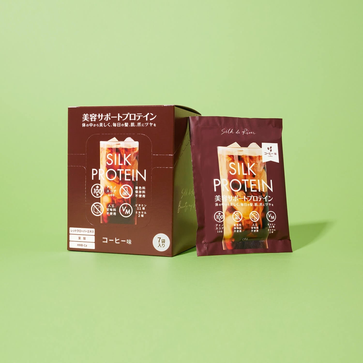 シルクドリバー　プロテイン無添加 SILK PROTEIN コーヒー味 2袋 シルクプロテイン (コーヒー風味) | シルクドリバー公式オンラインショップ